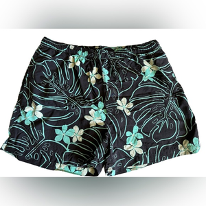 Tommy Bahama Men’s Swim Trunks Floral Tropical Adjustable Waist Drawstring Large